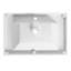 Lavabo de salle de bain en résine 30 po blanc brillant - à la fois robuste et tendance