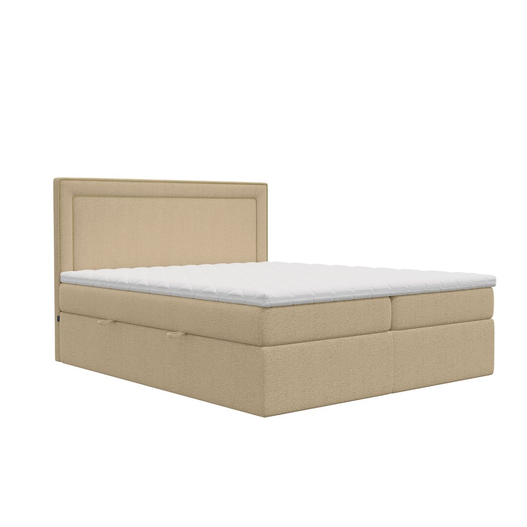 Boxspringbett Boretti mit Topper und Stauraum