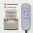 Power Recliner Chair with Heat and Massage, Cup Holder, USB Port, Faux Leather-1698152925