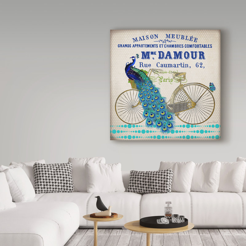 Maison Meublee par Jean Plout - Publicité sur toile, H 35 po x l 35 po x P 2 po
