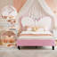 Princess Bed with Butterfly-Shaped Headboard-1204439890-1204439889