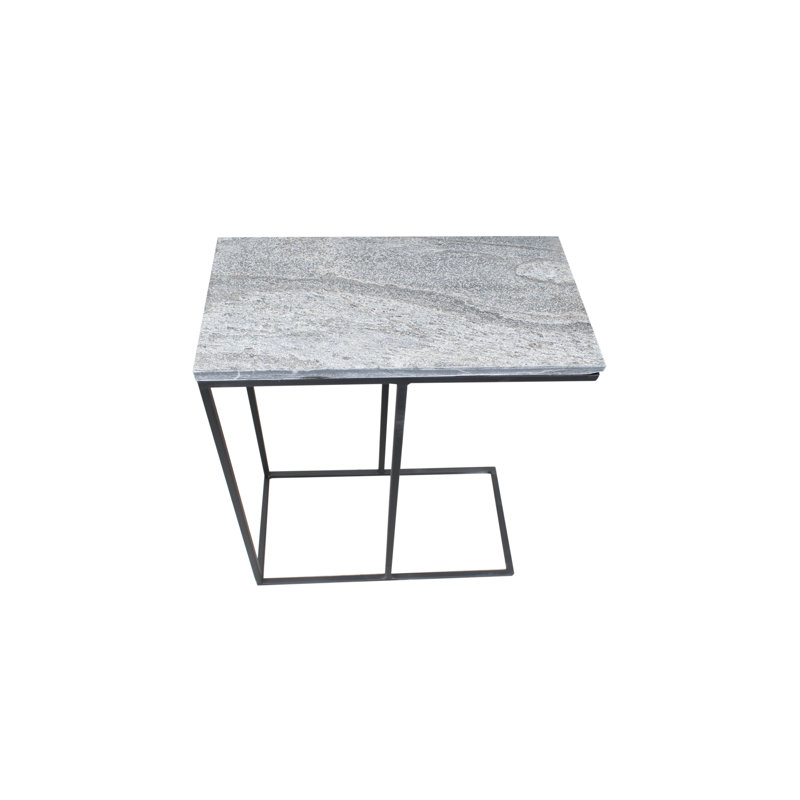 Khatuna Marble Top End Table, Grey