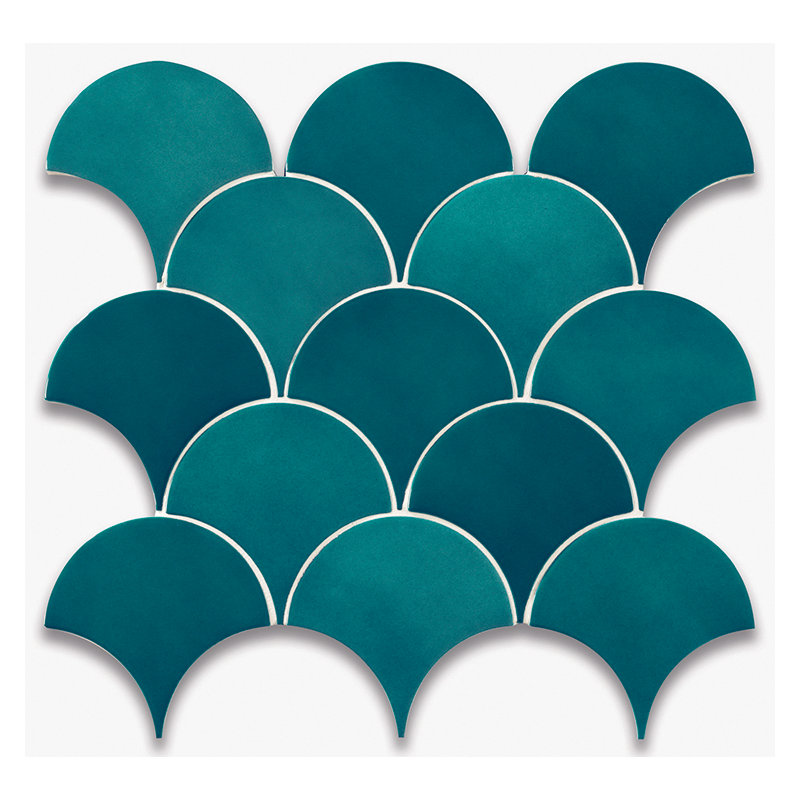 5" x 5" Ceramic Wall Tile, Emerald