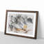 Lone Tree at Dusk Watercolour - Picture Frame Graphic Art Print-56739130-56739125