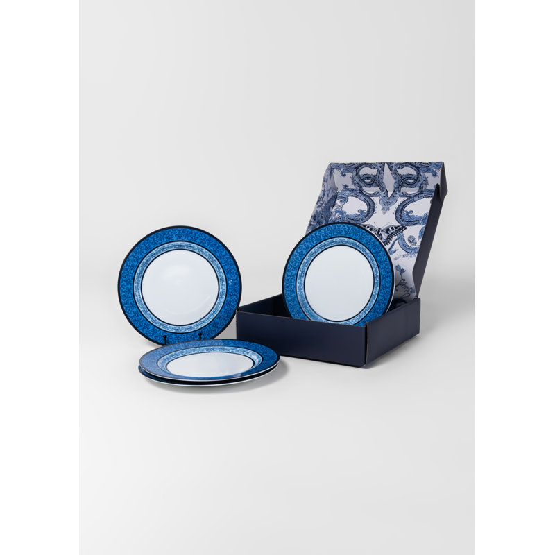 Marchesa Monarcha 4-Piece Dinner Plate Set Porcelain