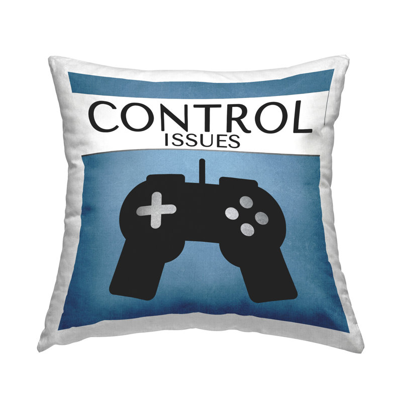 Coussin décoratif imprimé Control Control par Kim Allen