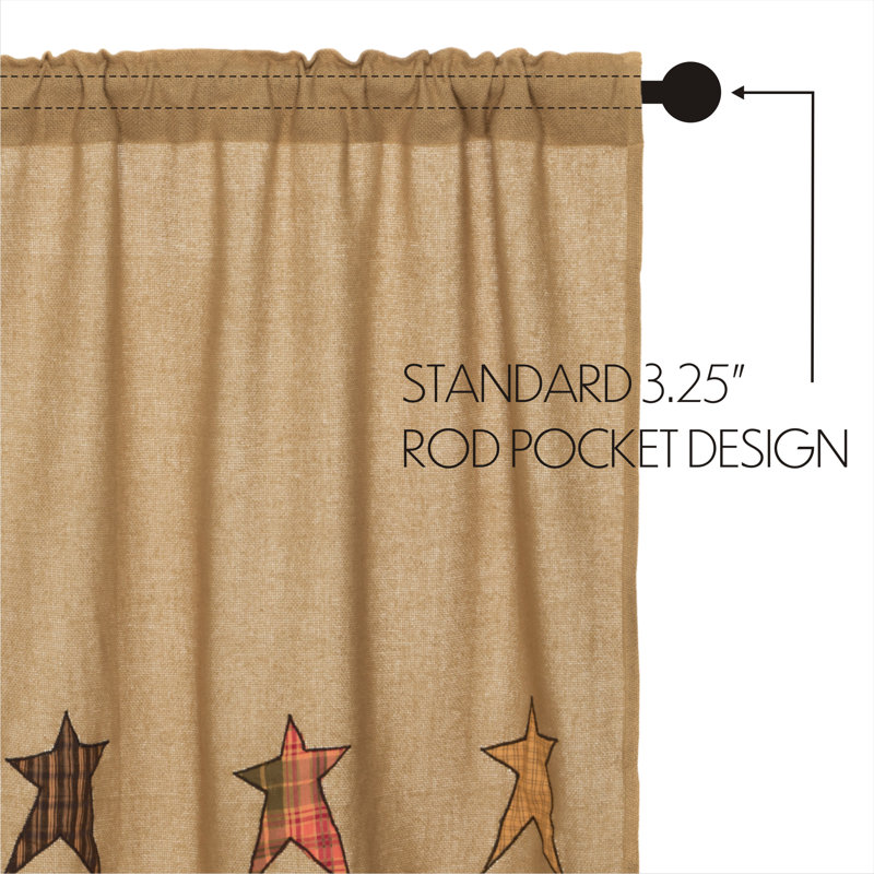 Lilian Cotton Geometric Tailored Window Valance