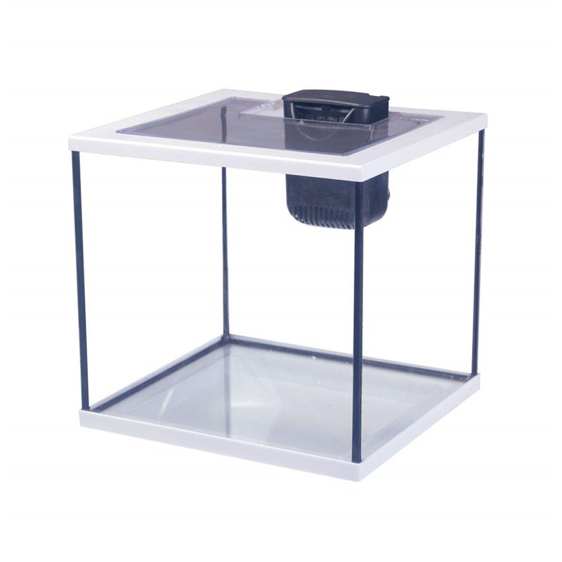 Glass Fish Tank Aquarium With Integrated LED Lighting And Easy Care Filter, 28L, Clear