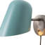 Applique Culver, nickel satiné, bleu piscine-710727391