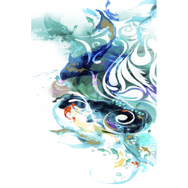 Aquamarine VIII by Helen Abbas - Wrapped Canvas Print, 76cm H x 51cm W