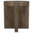 Gevalia Round Solid Mango Wood End Table Brown