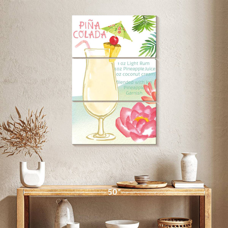 Tropical Getaway II, 57" H x 36" W