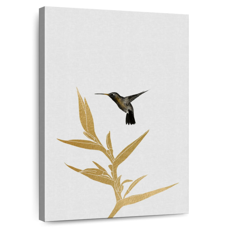 Hummingbird And Flower I, 30" H x 20" W