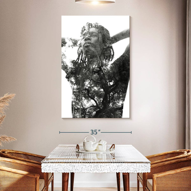 Portrait d'homme Leisha, H 51 po x l 34 po