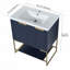 Meuble-lavabo autoportant avec lavabo en résine