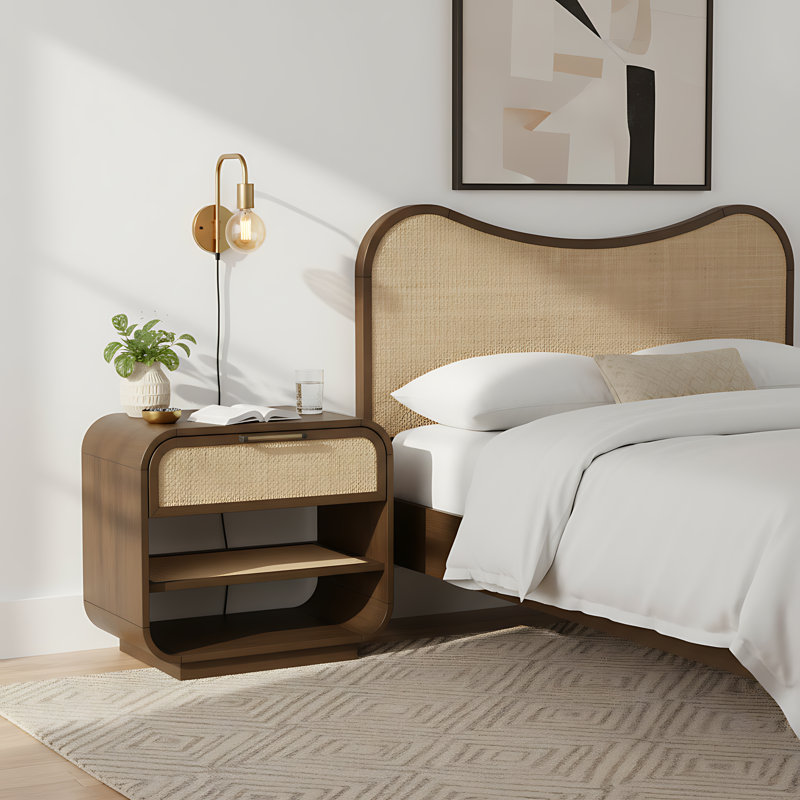 Table de chevet Windsor, Brun