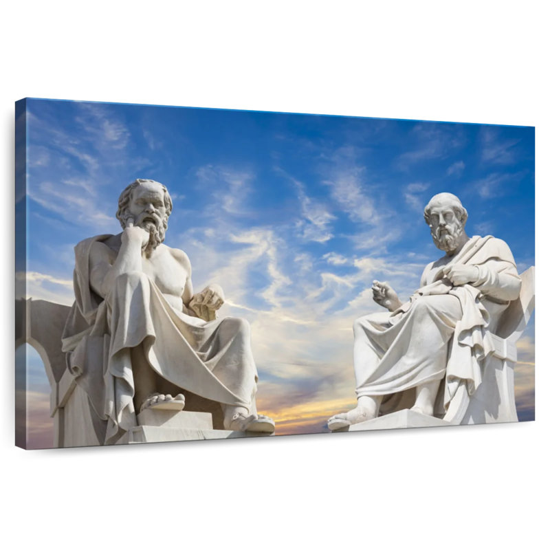 Leisha Platon et Socrate, H 20 po x l 30 po