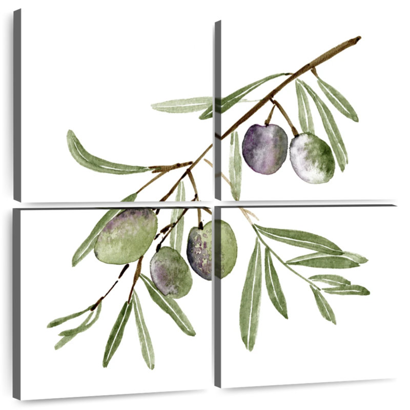 Harnek Fresh Olive Branch I, 26'' H x 26'' W