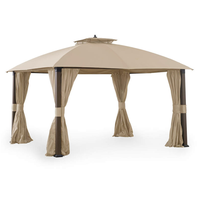 Beige Whisper Polyester Replacement Canopy for 10' x 12' Gazebo