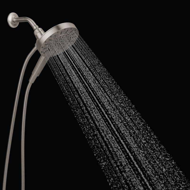 5-Setting In2ition 2-in-1 Dual Shower Head with Handheld High Pressure ProClean Spray 1.75 GPM, Chrome