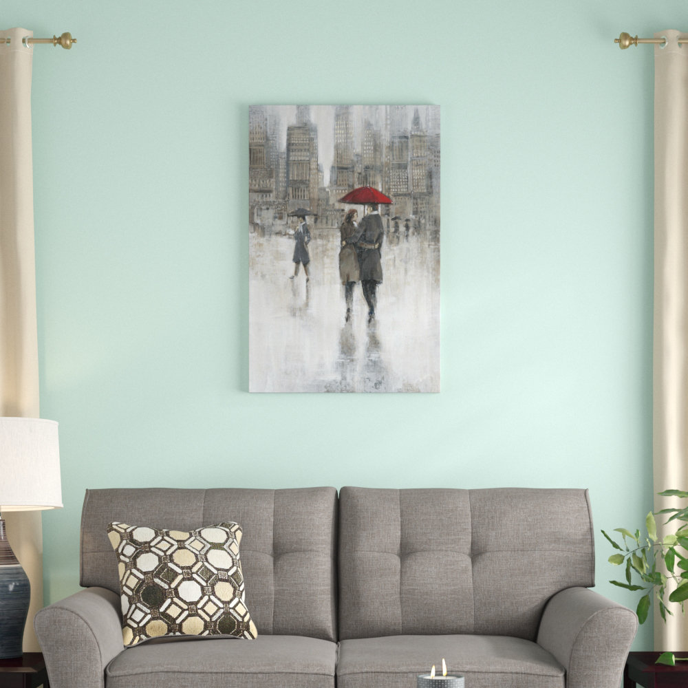 " Rain In The City II " by Timothy O' Toole Painting Print Winston Porter 