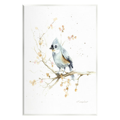 Art mural bleu sur toile perché Stupell Industries par Kelley Talent