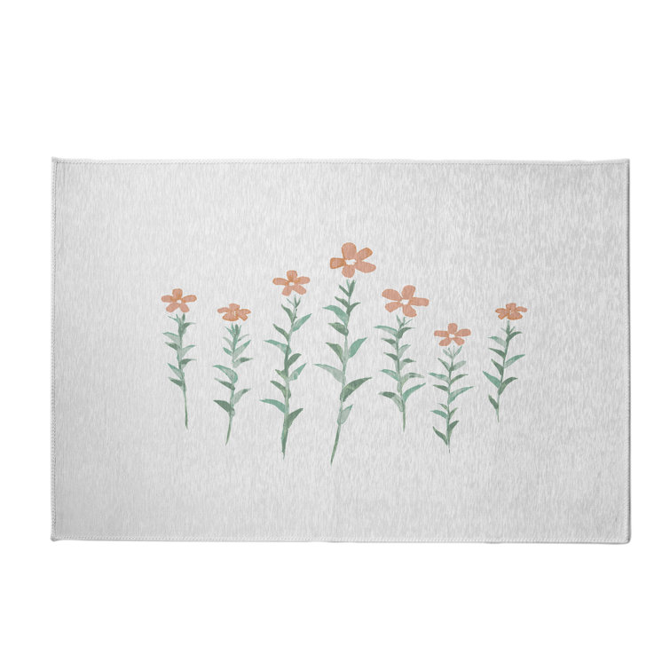 Alvordton Chenille Floral Indoor Rug