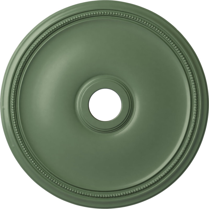 Médaillon de plafond Endurathane Swindon, DO 24 po x P 4 po x P 1 1/2 po (convient aux auvents jusqu'à 6 1/8 po), finition dorée peinte à la main