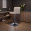 Tabouret de bar touffeté en tissu, tabouret de bar pivotant à hauteur de comptoir réglable avec dossier, fauteuil de bar rembourré sans accoudoir pour cuisine, 1 pièce-118611199-118609825-33198494