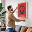 Headphones Bold Graphic Mid-Century - Wrapped Canvas-669176070-669176319