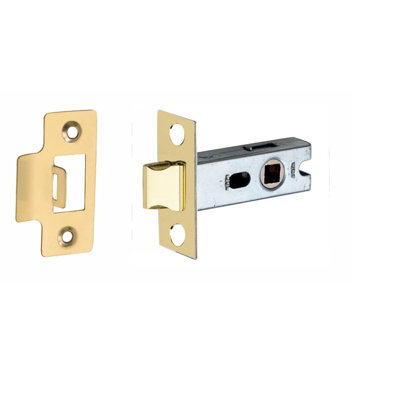 Bolt Through Tubular Latch in Chrome Finish - 64mm Body