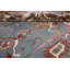 Tapis oriental fait à la main bleu Oushak 9 x 12