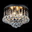 Plafonnier encastré moderne en cristal 4 lumières à intensité variable