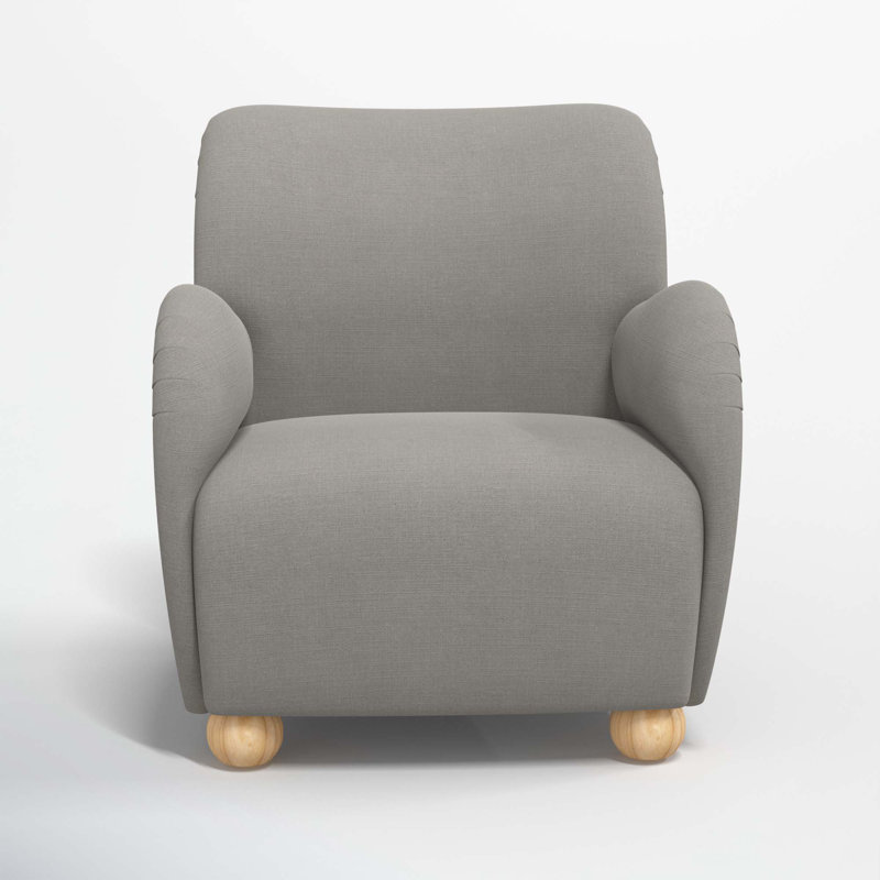 Cowen Polyester Armchair, Classic Grey Linen