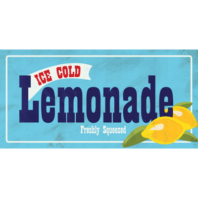Fresh Lemonade - Textual Art Print