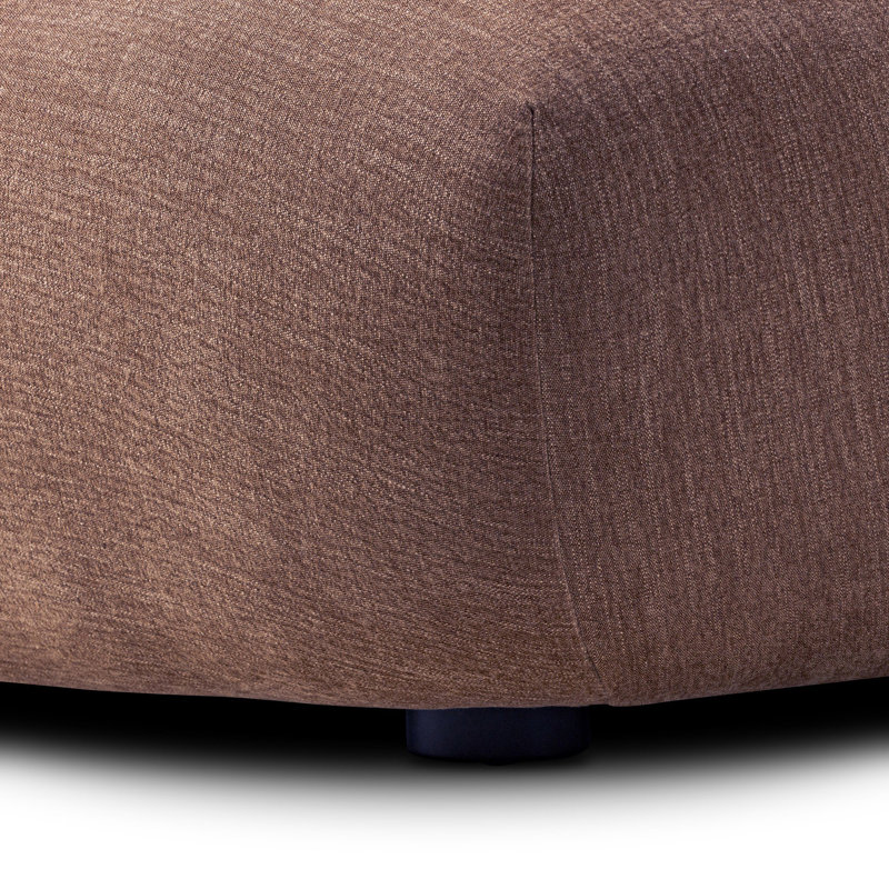 Chaise longue rembourrée Isabela Galilee, 97% polyester / 3% lin lin Laughlin
