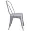 Chaise d'appoint empilable en métal Lily-1652496489