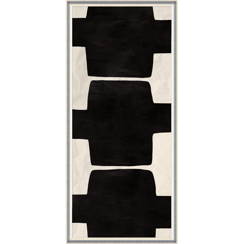 Black And White Abstract 3 I (Var. 2) Print by Paule Marrot