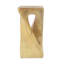 Table d'appoint d'extérieur, table de bout en forme de torsion, table d'appoint décorative, table de tabouret de jardin pour terrasse de balcon, bord de piscine, béton léger, texture semblable au bois, naturel -124443503
