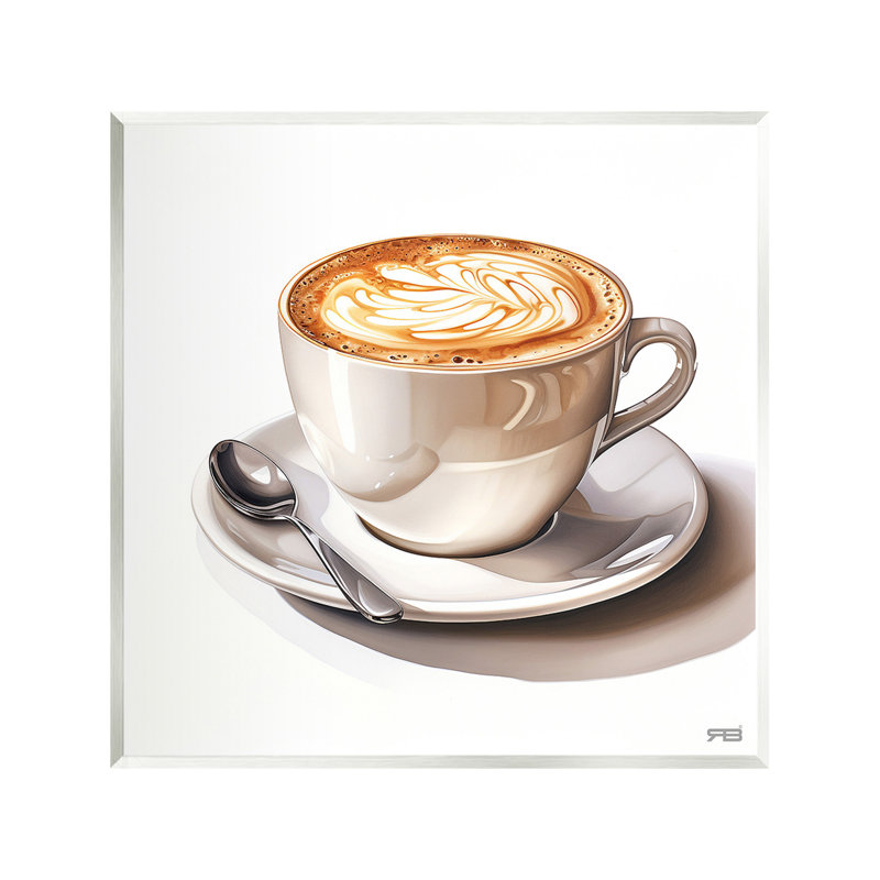 Art mural chic et moderne cappuccino par RB