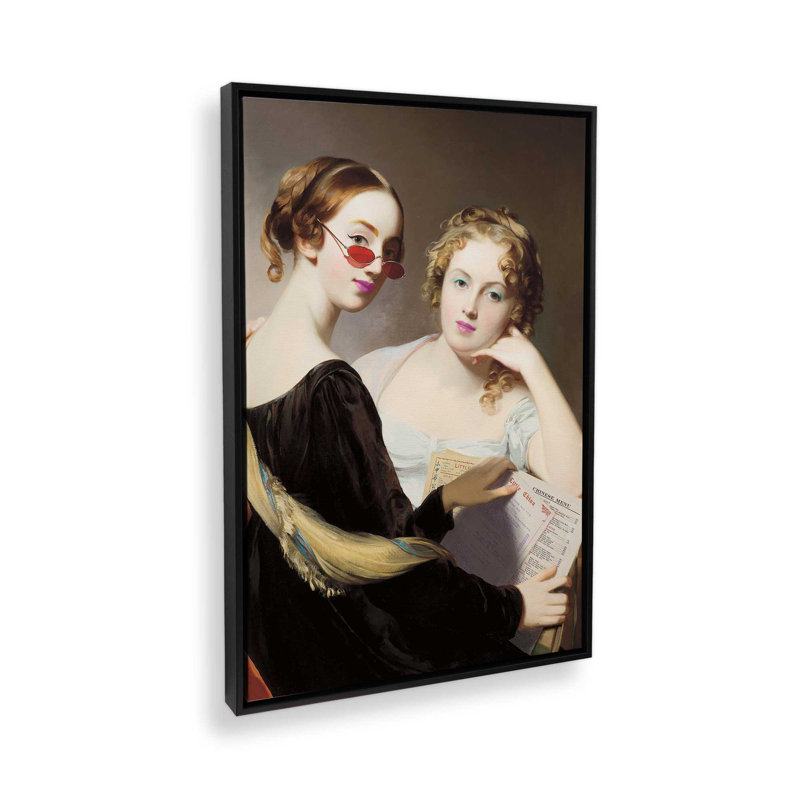 «Commanding Takeout» par reproduction d'art, Noir, H 16 po x l 12 po, Cadre flottant