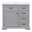 Bathroom Vanity with Sink, 2 Tip-out Drawers and Soft Close Door-305881061