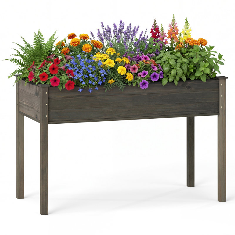 Juluis Wood Elevated Planter