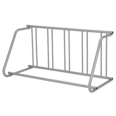 Support autoportant pour vélo sur pied, support de rangement robuste pour vélo en acier thermolaqué, capacité d'un côté à 5 vélos pour les garages, les écoles et les magasins