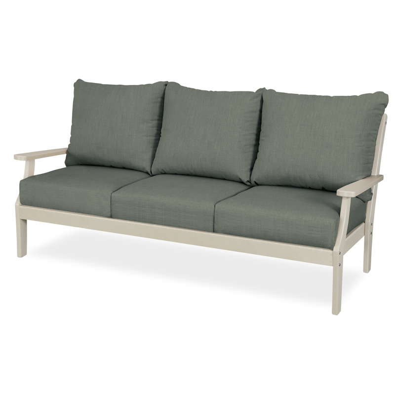 Braxton 73.88'' Wide Patio Sofa, Sand