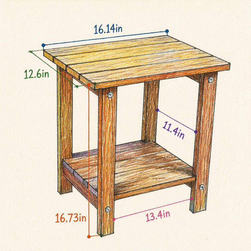 La table d'appoint HiPS est parfaite pour les collations de plein air et les douces après-midi de détente, Teak