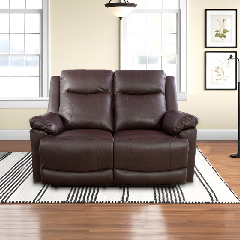 Recliner, Brown Faux Leather