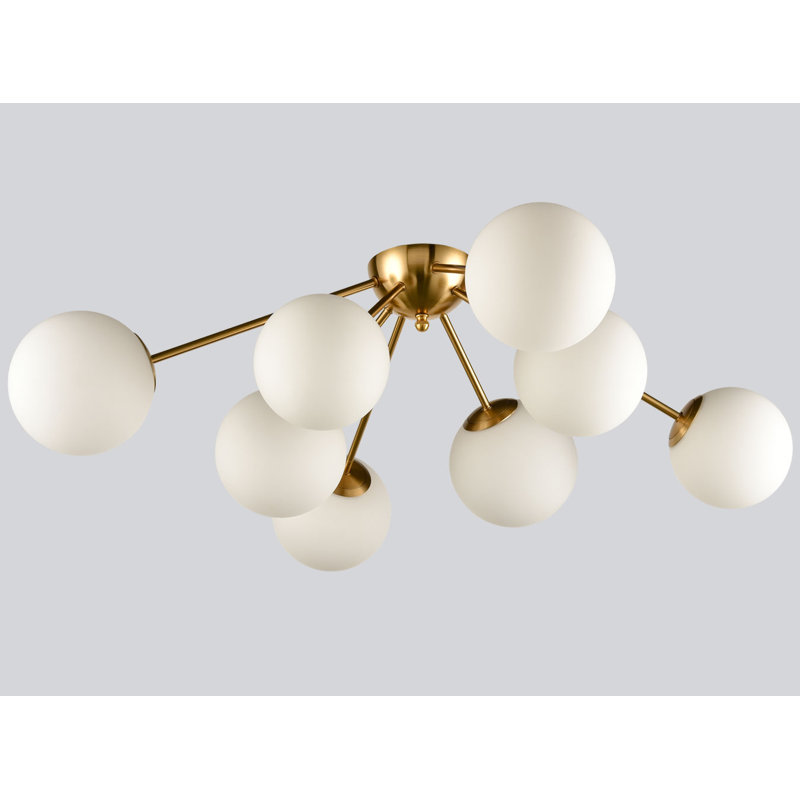 Plafonnier semi-encastré 8 lumières 35,4 po Heineman