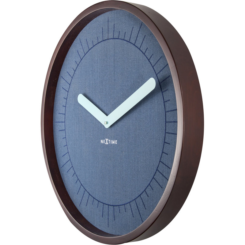 Horloge murale 19,68 po Chasity, Bleu