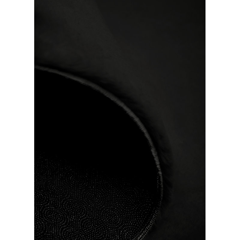 Tapis à poil long lavable Argo Performance avec envers antidérapant gris, Noir, 6 pi 7 po x 9 pi 0 po